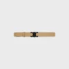 Triomphe Buckle in Metal & Reversible Strap 25Mm in Smooth and Grained Calfskin Triomphe Buckle in Metal & Reversible Strap 25Mm in Smooth and Grained Calfskin