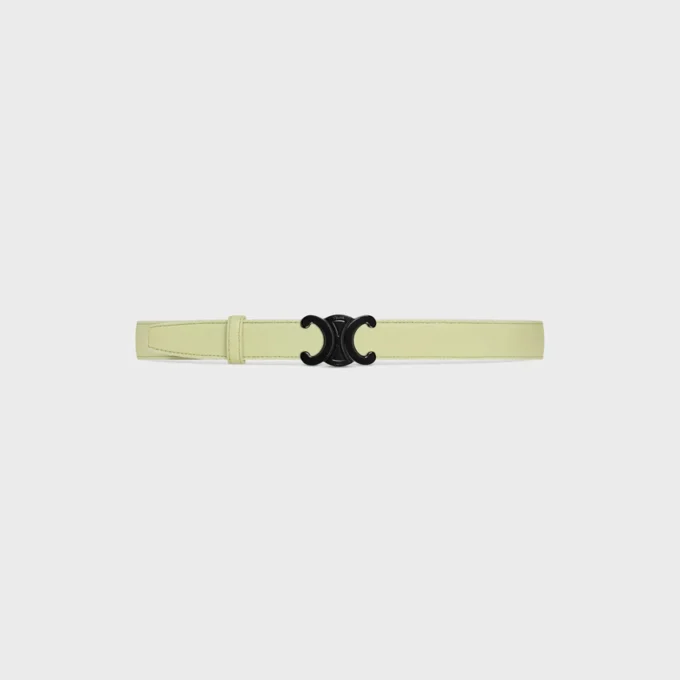 Triomphe Buckle in Metal & Reversible Strap 25Mm in Smooth and Grained Calfskin Triomphe Buckle in Metal & Reversible Strap 25Mm in Smooth and Grained Calfskin