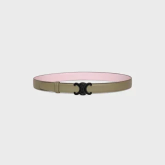 Triomphe Buckle in Metal & Reversible Strap 25Mm in Taurillon Triomphe Buckle in Metal & Reversible Strap 25Mm in Taurillon
