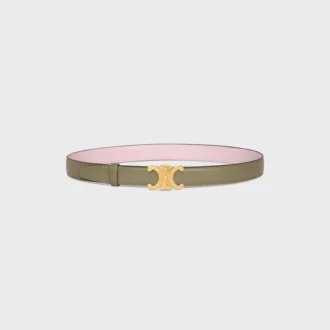 Triomphe Buckle in Metal & Reversible Strap 25Mm in Taurillon Triomphe Buckle in Metal & Reversible Strap 25Mm in Taurillon