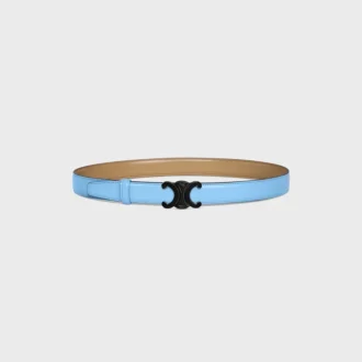 Triomphe Buckle in Metal & Reversible Strap 25Mm in Taurillon Triomphe Buckle in Metal & Reversible Strap 25Mm in Taurillon