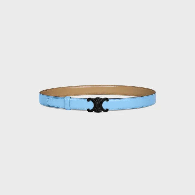 Triomphe Buckle in Metal & Reversible Strap 25Mm in Taurillon Triomphe Buckle in Metal & Reversible Strap 25Mm in Taurillon