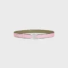 Triomphe Buckle in Metal & Reversible Strap 25Mm in Taurillon Triomphe Buckle in Metal & Reversible Strap 25Mm in Taurillon