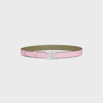 Triomphe Buckle in Metal & Reversible Strap 25Mm in Taurillon Triomphe Buckle in Metal & Reversible Strap 25Mm in Taurillon