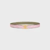 Triomphe Buckle in Metal & Reversible Strap 25Mm in Taurillon Triomphe Buckle in Metal & Reversible Strap 25Mm in Taurillon