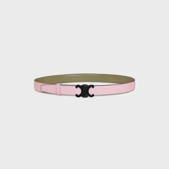 Triomphe Buckle in Metal & Reversible Strap 25Mm in Taurillon Triomphe Buckle in Metal & Reversible Strap 25Mm in Taurillon
