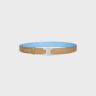 Triomphe Buckle in Metal & Reversible Strap 25Mm in Taurillon Triomphe Buckle in Metal & Reversible Strap 25Mm in Taurillon