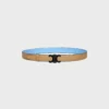 Triomphe Buckle in Metal & Reversible Strap 25Mm in Taurillon Triomphe Buckle in Metal & Reversible Strap 25Mm in Taurillon