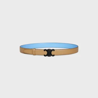 Triomphe Buckle in Metal & Reversible Strap 25Mm in Taurillon Triomphe Buckle in Metal & Reversible Strap 25Mm in Taurillon