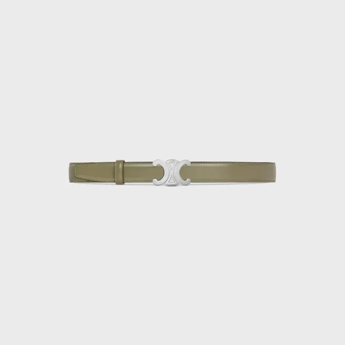 Triomphe Buckle in Metal & Reversible Strap 25Mm in Taurillon Triomphe Buckle in Metal & Reversible Strap 25Mm in Taurillon
