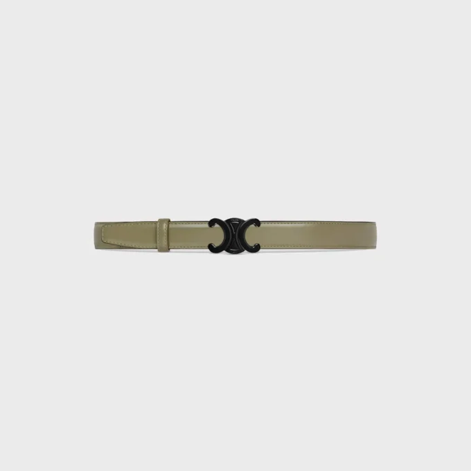 Triomphe Buckle in Metal & Reversible Strap 25Mm in Taurillon Triomphe Buckle in Metal & Reversible Strap 25Mm in Taurillon