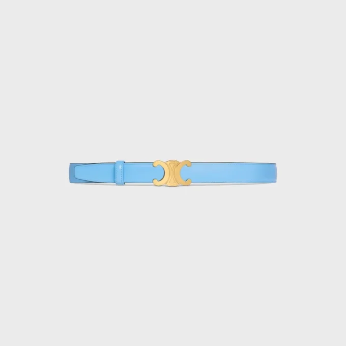 Triomphe Buckle in Metal & Reversible Strap 25Mm in Taurillon Triomphe Buckle in Metal & Reversible Strap 25Mm in Taurillon