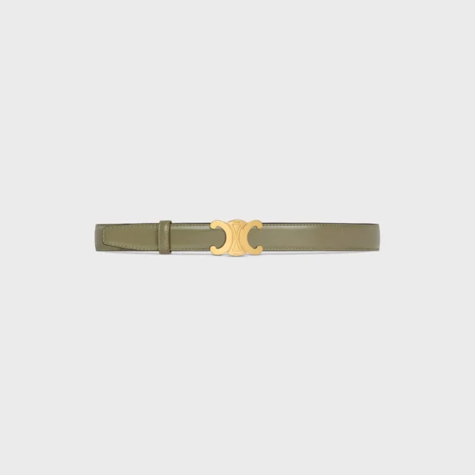 Triomphe Buckle in Metal & Reversible Strap 25Mm in Taurillon Triomphe Buckle in Metal & Reversible Strap 25Mm in Taurillon