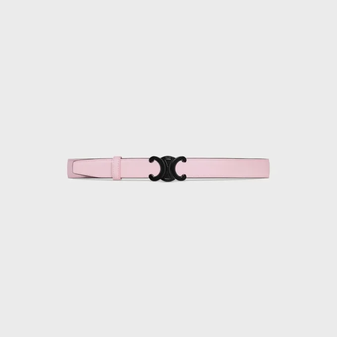 Triomphe Buckle in Metal & Reversible Strap 25Mm in Taurillon Triomphe Buckle in Metal & Reversible Strap 25Mm in Taurillon