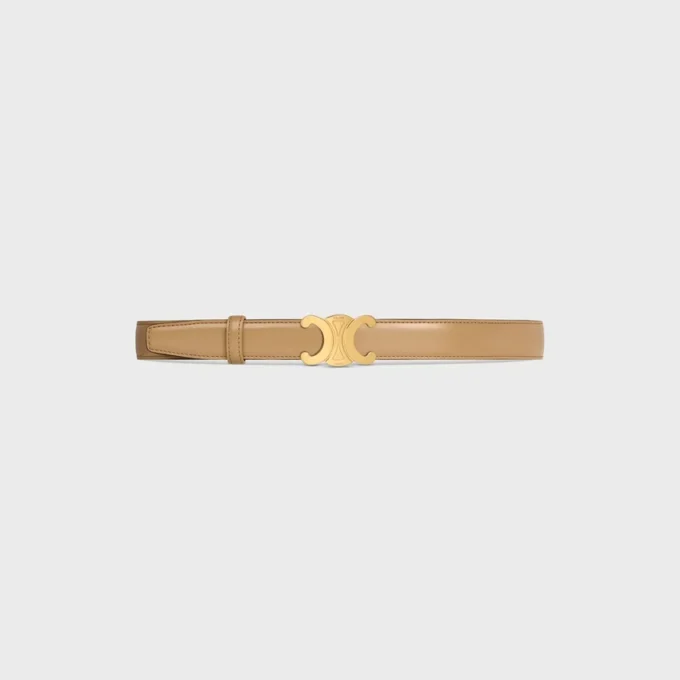 Triomphe Buckle in Metal & Reversible Strap 25Mm in Taurillon Triomphe Buckle in Metal & Reversible Strap 25Mm in Taurillon