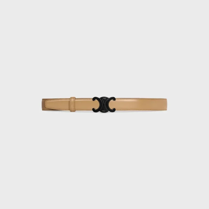 Triomphe Buckle in Metal & Reversible Strap 25Mm in Taurillon Triomphe Buckle in Metal & Reversible Strap 25Mm in Taurillon