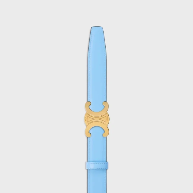 Triomphe Buckle in Metal & Reversible Strap 25Mm in Taurillon Triomphe Buckle in Metal & Reversible Strap 25Mm in Taurillon