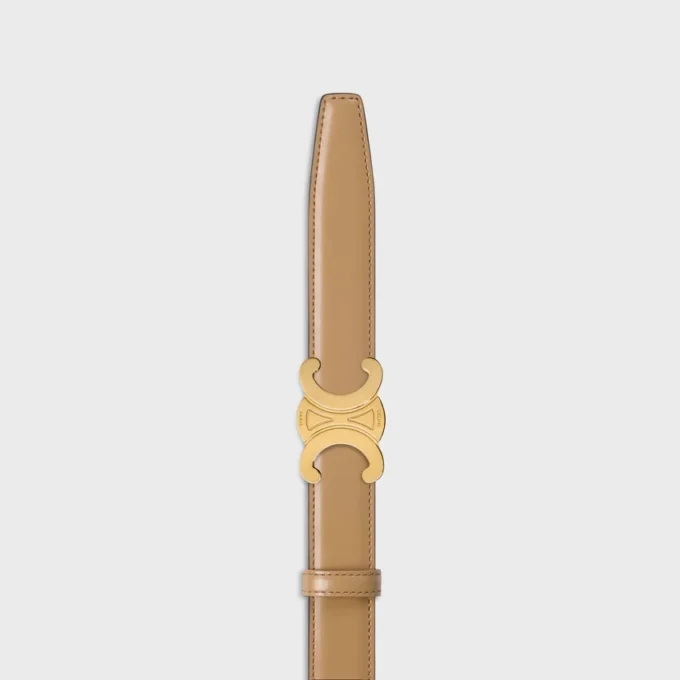 Triomphe Buckle in Metal & Reversible Strap 25Mm in Taurillon Triomphe Buckle in Metal & Reversible Strap 25Mm in Taurillon