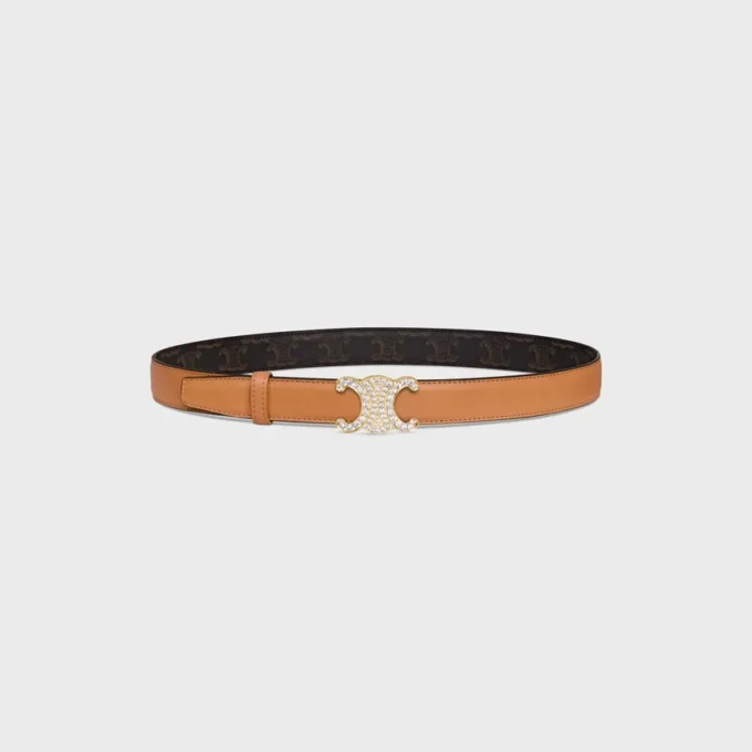 Triomphe Buckle & Reversible Strap 25Mm Triomphe Buckle & Reversible Strap 25Mm