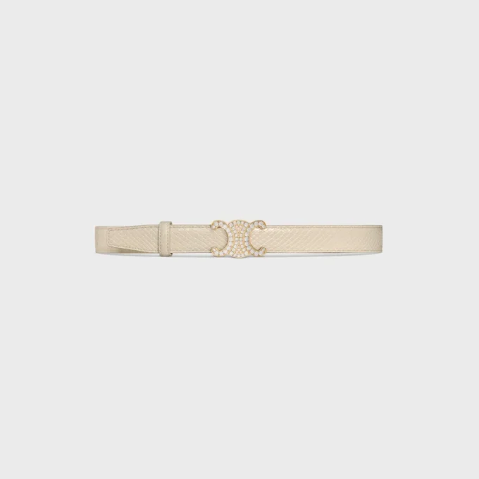 Triomphe Buckle & Reversible Strap 25Mm Triomphe Buckle & Reversible Strap 25Mm