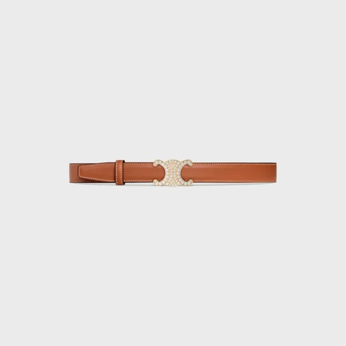 Triomphe Buckle & Reversible Strap 25Mm Triomphe Buckle & Reversible Strap 25Mm