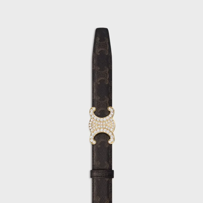 Triomphe Buckle & Reversible Strap 25Mm Triomphe Buckle & Reversible Strap 25Mm