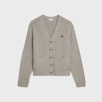 Triomphe Cardigan in Cable-Knit Cashmere Triomphe Cardigan in Cable-Knit Cashmere