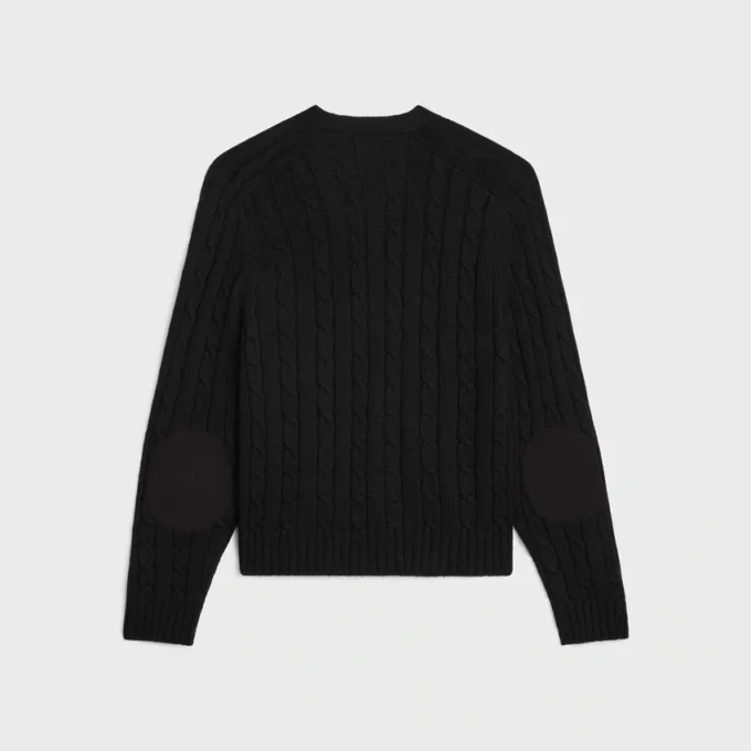 Triomphe Cardigan in Cable-Knit Cashmere Triomphe Cardigan in Cable-Knit Cashmere