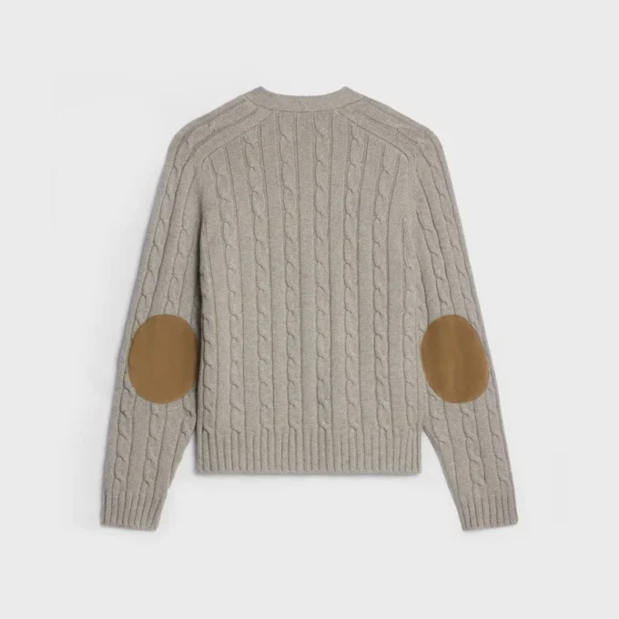 Triomphe Cardigan in Cable-Knit Cashmere Triomphe Cardigan in Cable-Knit Cashmere