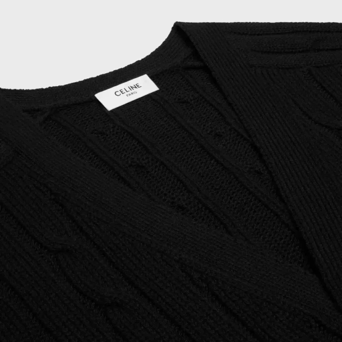 Triomphe Cardigan in Cable-Knit Cashmere Triomphe Cardigan in Cable-Knit Cashmere