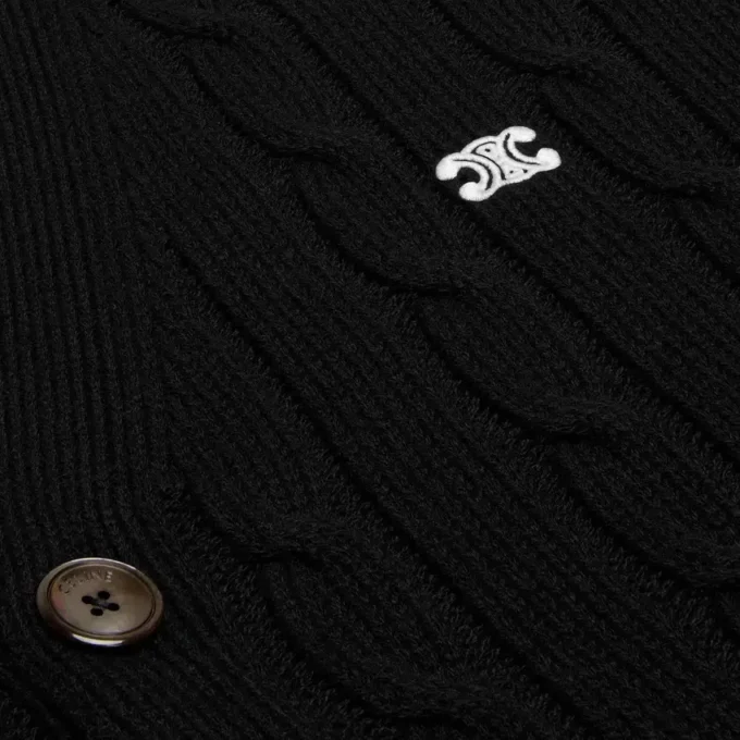 Triomphe Cardigan in Cable-Knit Cashmere Triomphe Cardigan in Cable-Knit Cashmere