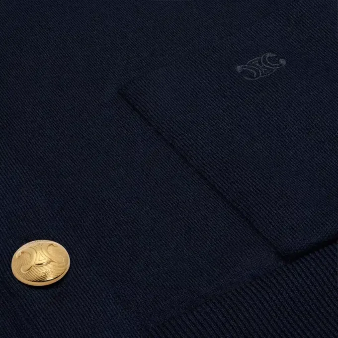 Triomphe Cardigan in Fine Wool