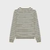 Triomphe Crew Neck Marinare Sweater in Wool Triomphe Crew Neck Marinare Sweater in Wool