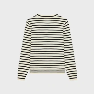 Triomphe Crew Neck Marinare Sweater in Wool Triomphe Crew Neck Marinare Sweater in Wool