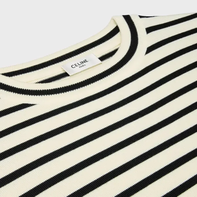 Triomphe Crew Neck Marinare Sweater in Wool Triomphe Crew Neck Marinare Sweater in Wool