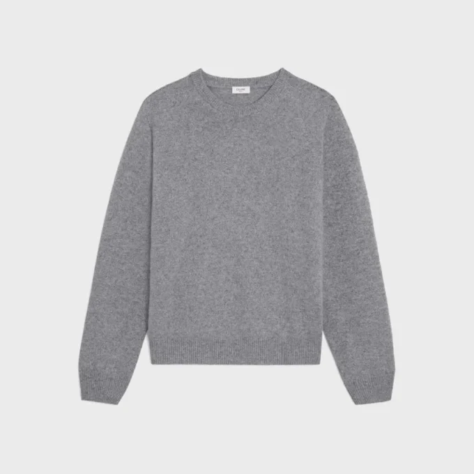 Triomphe Crew Neck Sweater in Cashmere Triomphe Crew Neck Sweater in Cashmere