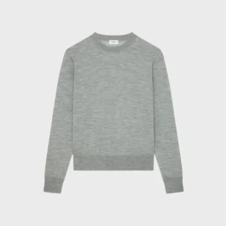 Triomphe Crew Neck Sweater in Fine Wool