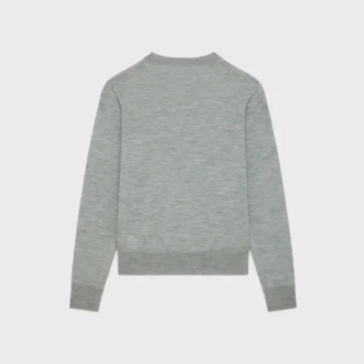 Triomphe Crew Neck Sweater in Fine Wool