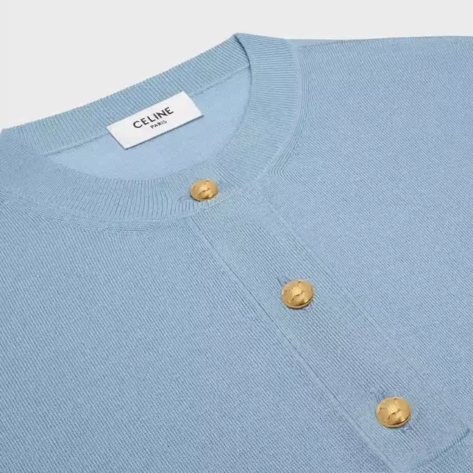 Triomphe Crew Neck Sweater in Fine Wool