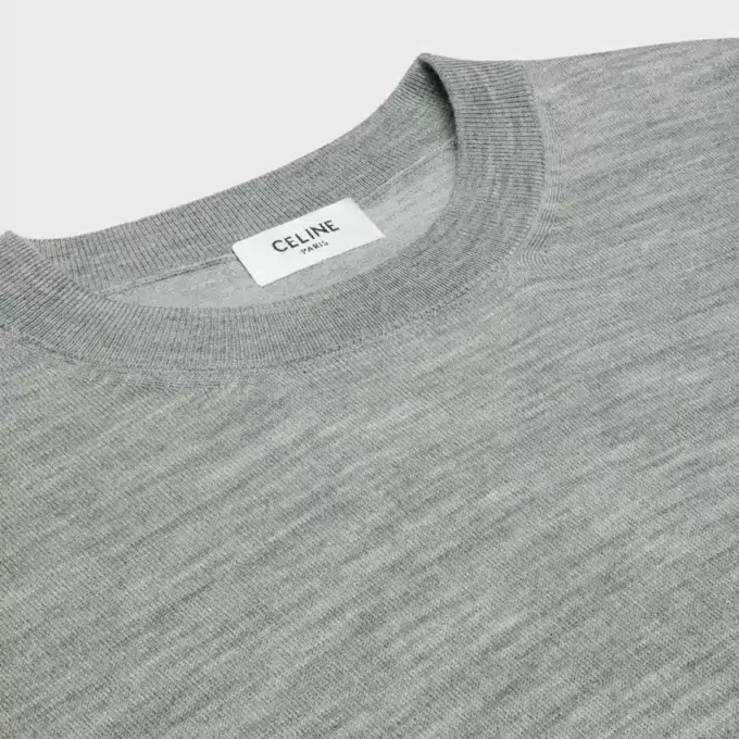 Triomphe Crew Neck Sweater in Fine Wool