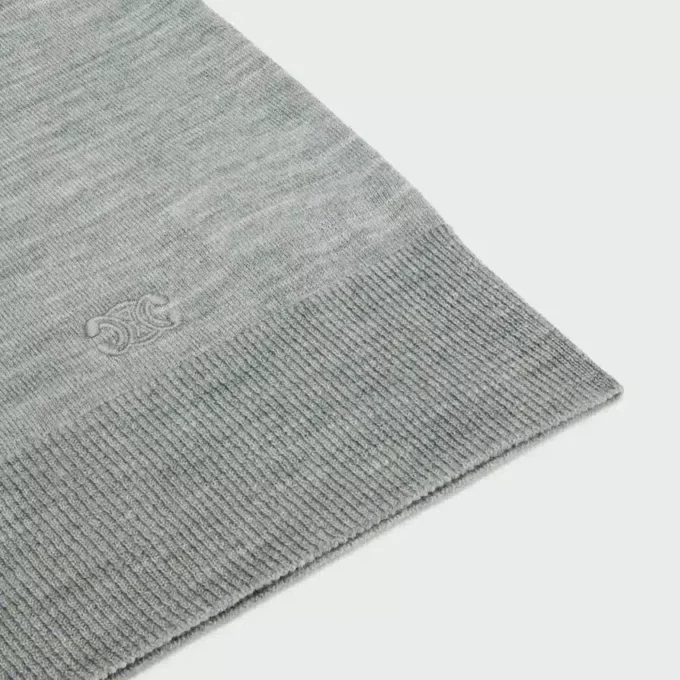 Triomphe Crew Neck Sweater in Fine Wool