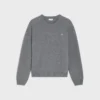 Triomphe Crew Neck Sweater in Wool Cashmere Triomphe Crew Neck Sweater in Wool Cashmere