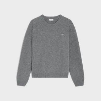 Triomphe Crew Neck Sweater in Wool Cashmere