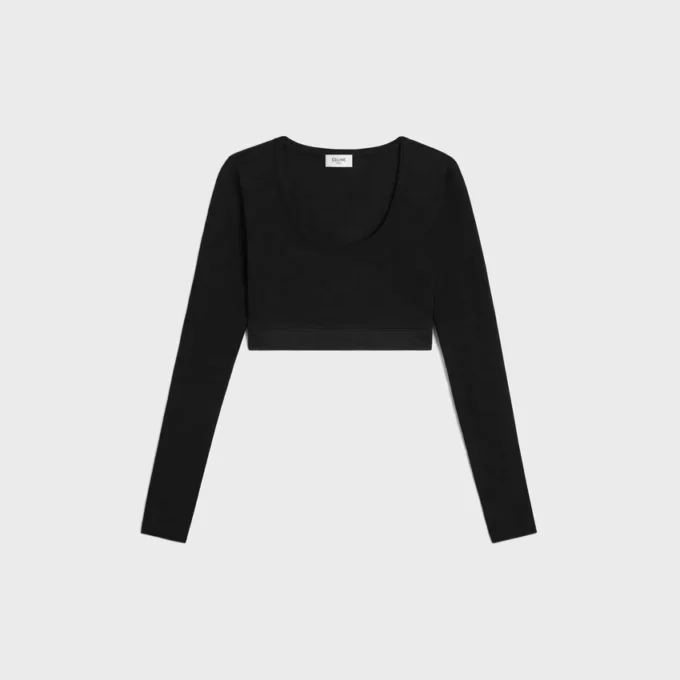 Triomphe Crop Top in Athletic Viscose