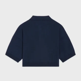 Triomphe Cropped Polo in Wool