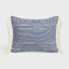 Triomphe Cushion in Striped Cotton Triomphe Cushion in Striped Cotton