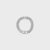 Triomphe Gourmette Bracelet in Brass with Rhodium Finish Triomphe Gourmette Bracelet in Brass with Rhodium Finish