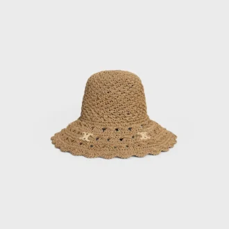 Triomphe Hat in Openwork Raffia