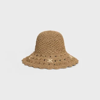 Triomphe Hat in Openwork Raffia