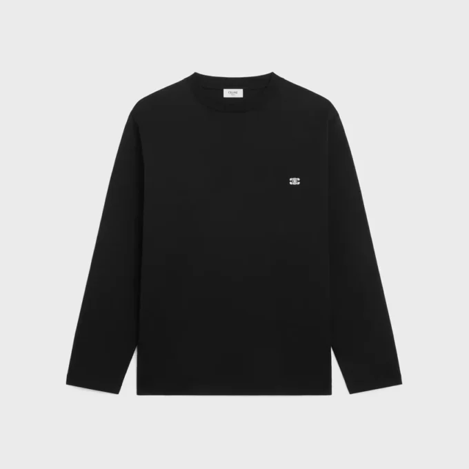 Triomphe Long-Sleeved T-Shirt in Cotton Jersey Triomphe Long-Sleeved T-Shirt in Cotton Jersey